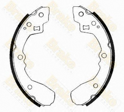 BRAKE ENGINEERING sh1205 -  Комплект тормозных колодок